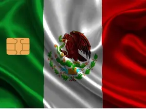 Mexico Flag Credit Debit Card Skin Sticker Small Chip for Secure Transactions