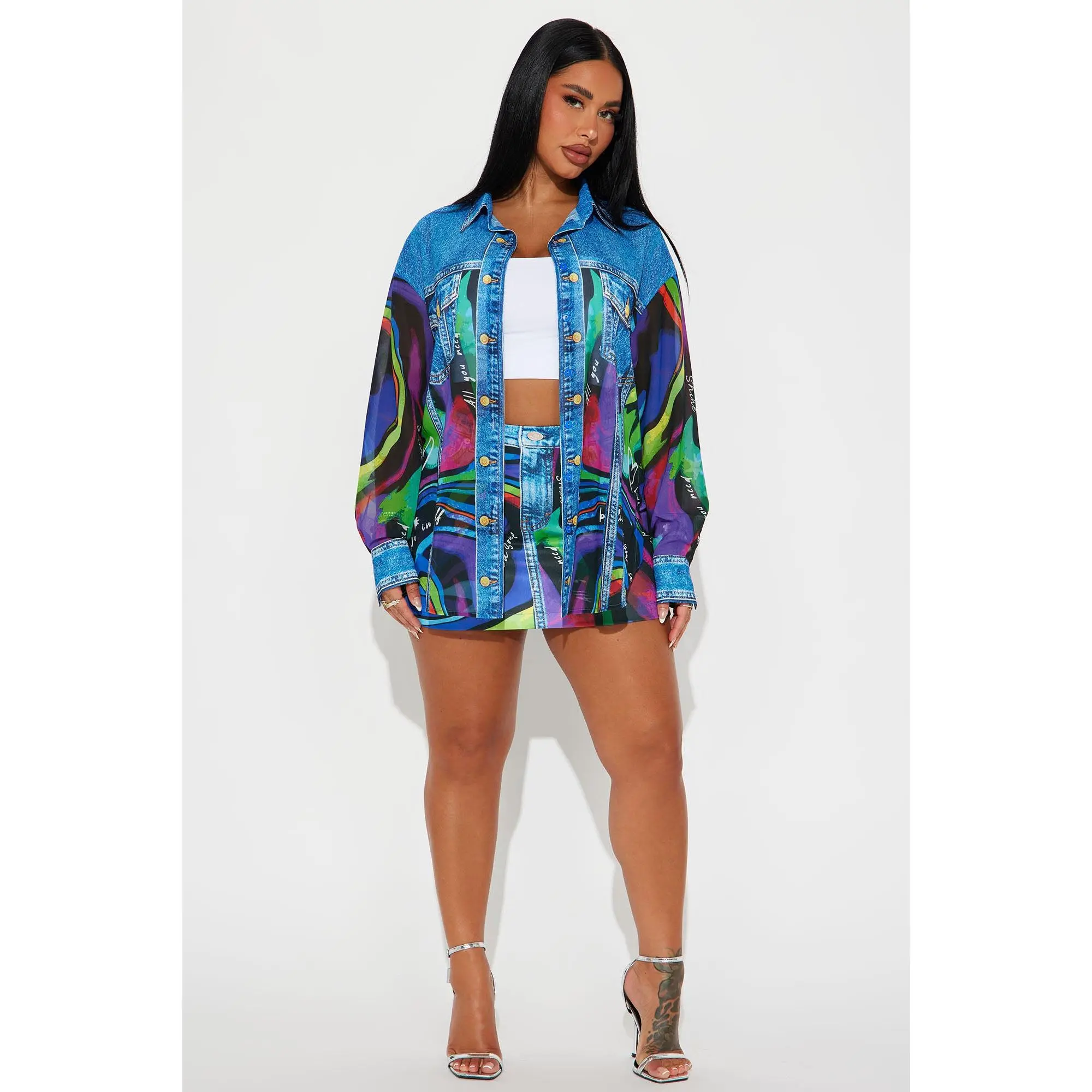 Colorful Journey Skirt Set - Multi Color