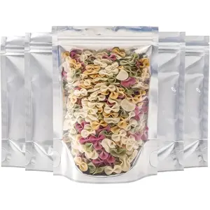 150 Pack 5 x 7.8 Inch Aluminium Foil Stand Up  Pouches Bags with Resealable Lock Seal Zipper, Heat Sealable Packaging Bags for , Screw,  Storage