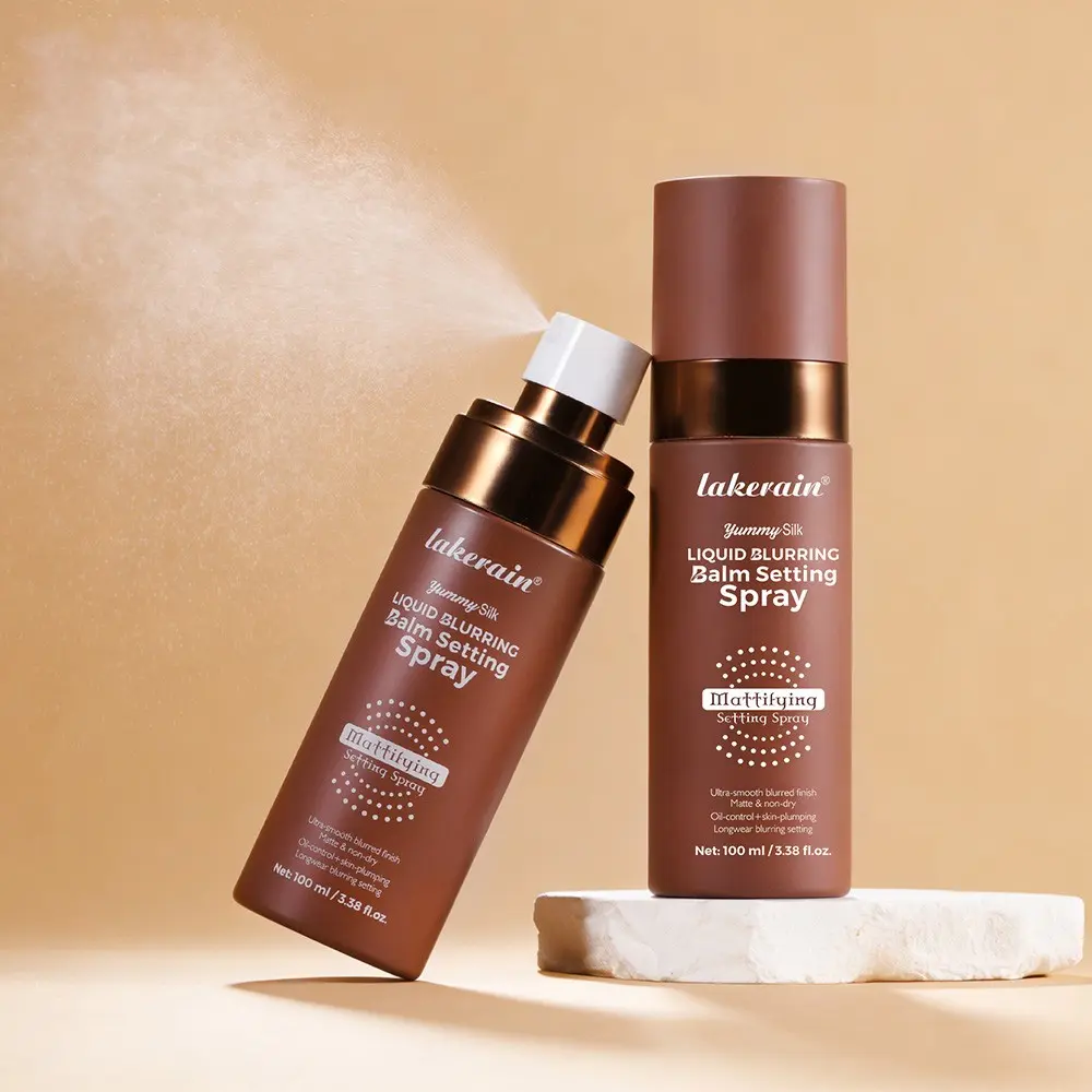 Lakerain 2 Counts/3 Counts Matifying Liquid Setting Spray Cosmetic, Minimizes Pores and Blurs Skin Texture, Oil-Controlling & Long-Wearing, Moisturizing & Hydrating, Creates a Soft-Focus Finish for a Seamless, Natural Makeup Look