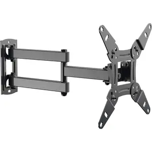 Full Motion TV Monitor Wall Mount Bracket Articulating Arms Swivel Tilt Extension Rotation for Most 13-42 Inch LED LCD Flat Curved Screen Monitors & TVs, Max VESA 200x200mm up to 44lbs