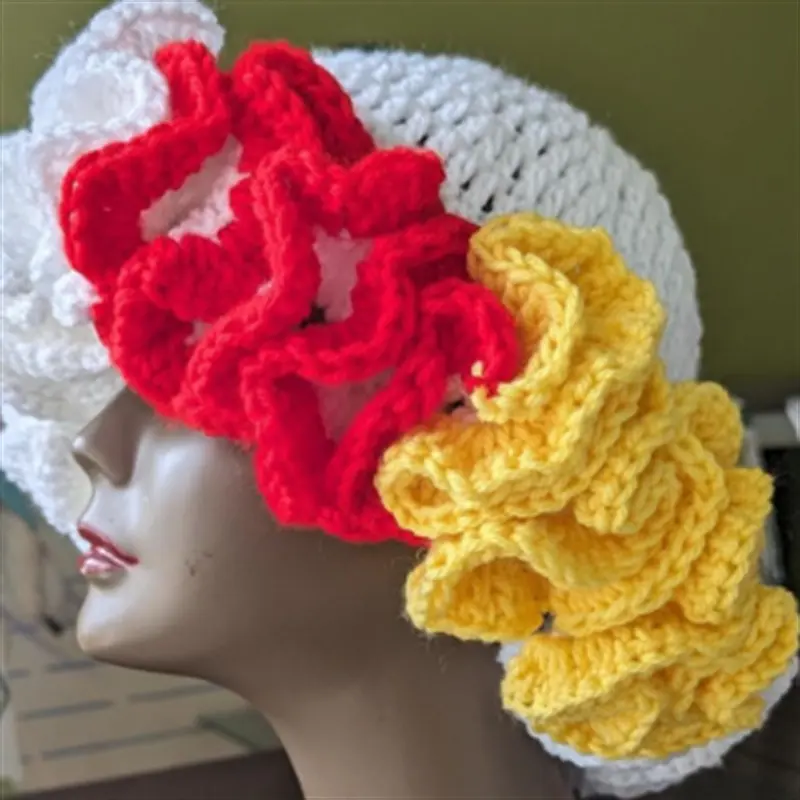 Pure white+Big red+Yellow