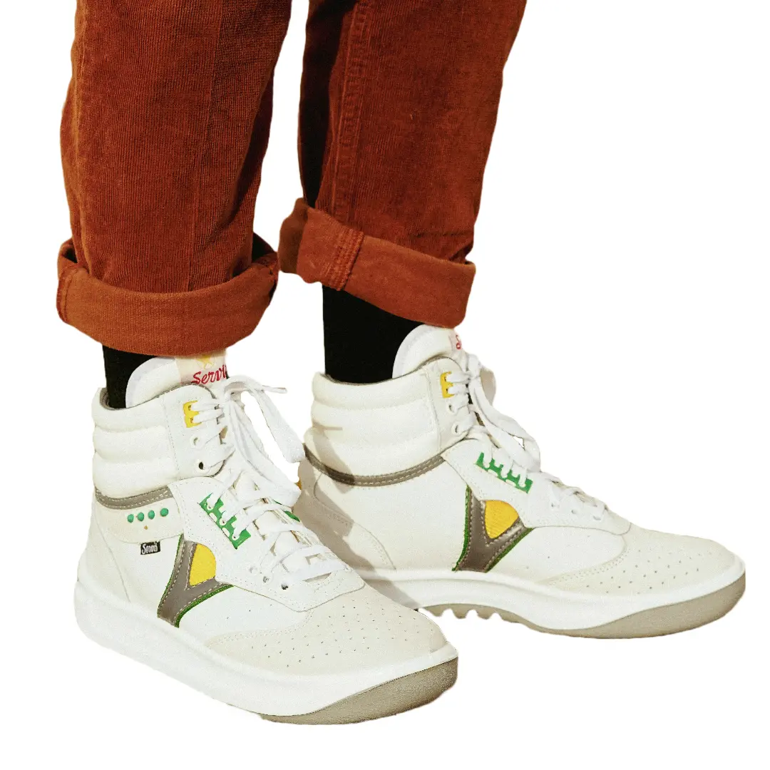 White Servis Cheetah High Top Sneakers White Servis Cheetah High Top Sneakers