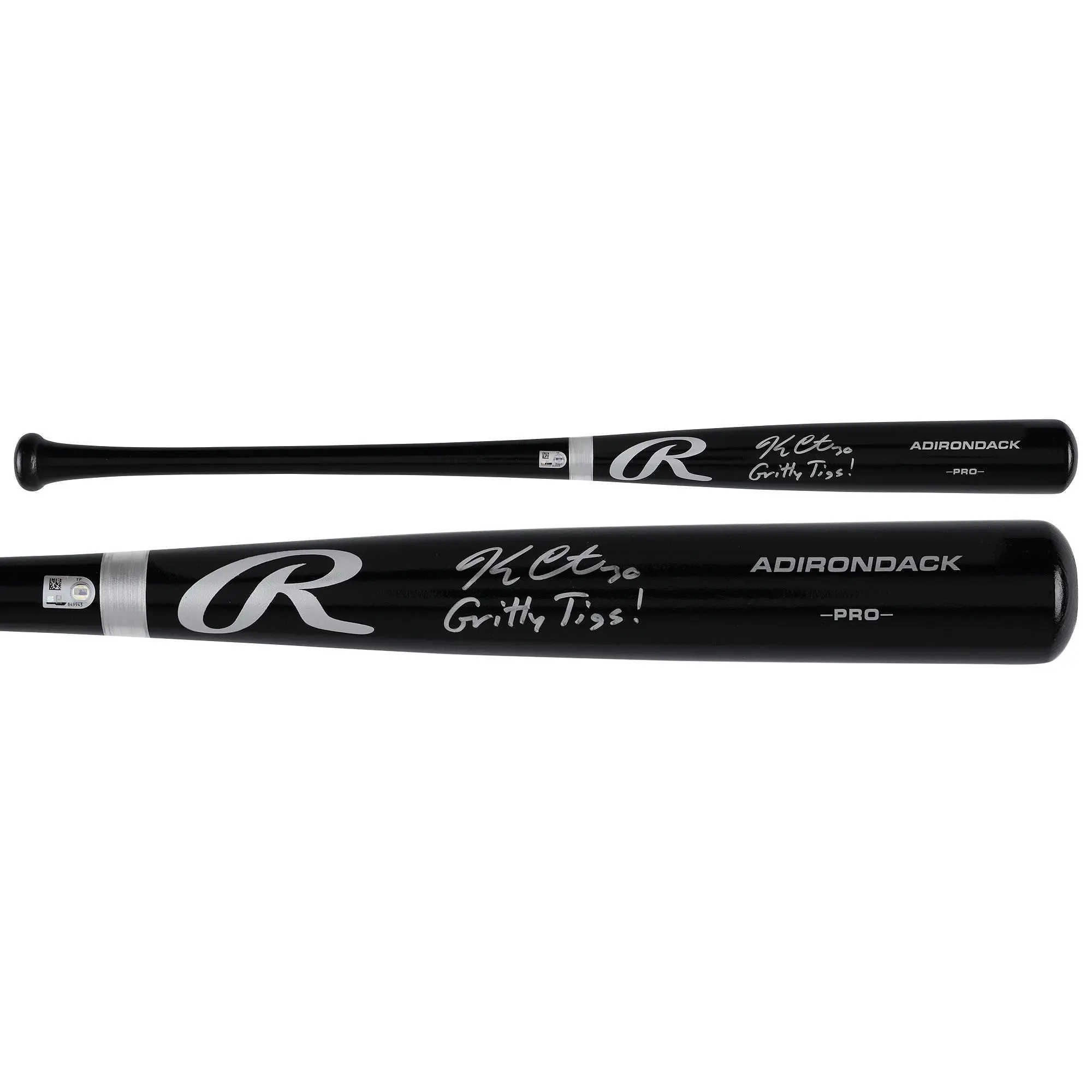 Kerry Carpenter Detroit Tigers Autographed Rawlings Black Pro Bat with "Gritty Tigs" Inscription - Fanatics Authentic Certified