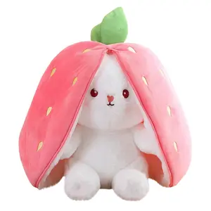 target bunny plush stuffed animals Cute Stitch strawberry rabbit plush toy Plush Doll Children'S Toy Children'S Day Gift Cartoon Style Children'S Cloth Doll Carrot  Doll Teddy Bear