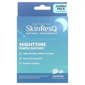 Petal Fresh SkinResQ™ Natural Treatments, Nighttime Pimple Patches, 108 Patches