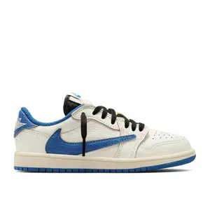 Jordan 1 Retro Low OG SP Fragment x Travis Scott Sail Military Blue (PS)