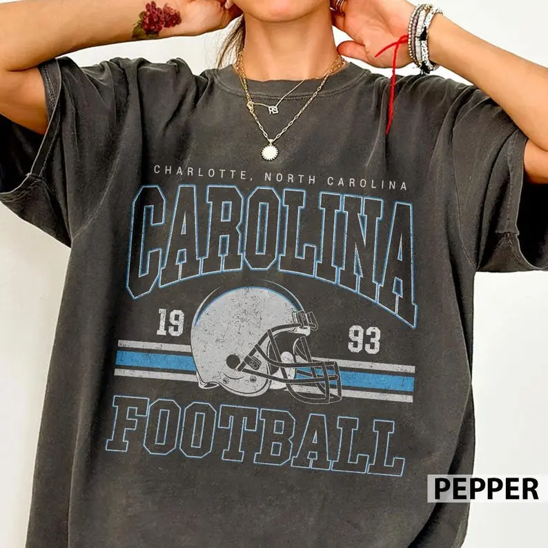 Comfort Colors Carolina Football Vintage Style Shirt, Retro Carolina Football Shirt, Carolina Fan Gift Game Day