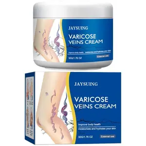 Bee Venom Varicose Vein Relief Cream, 50g Alcohol-Free Body Care Moisturizer for Legs, Moisture-Boosting, Pain & Swelling Reduction, Anti-Aging, Soothing for Normal Skin, 24-Month Shelf Life
