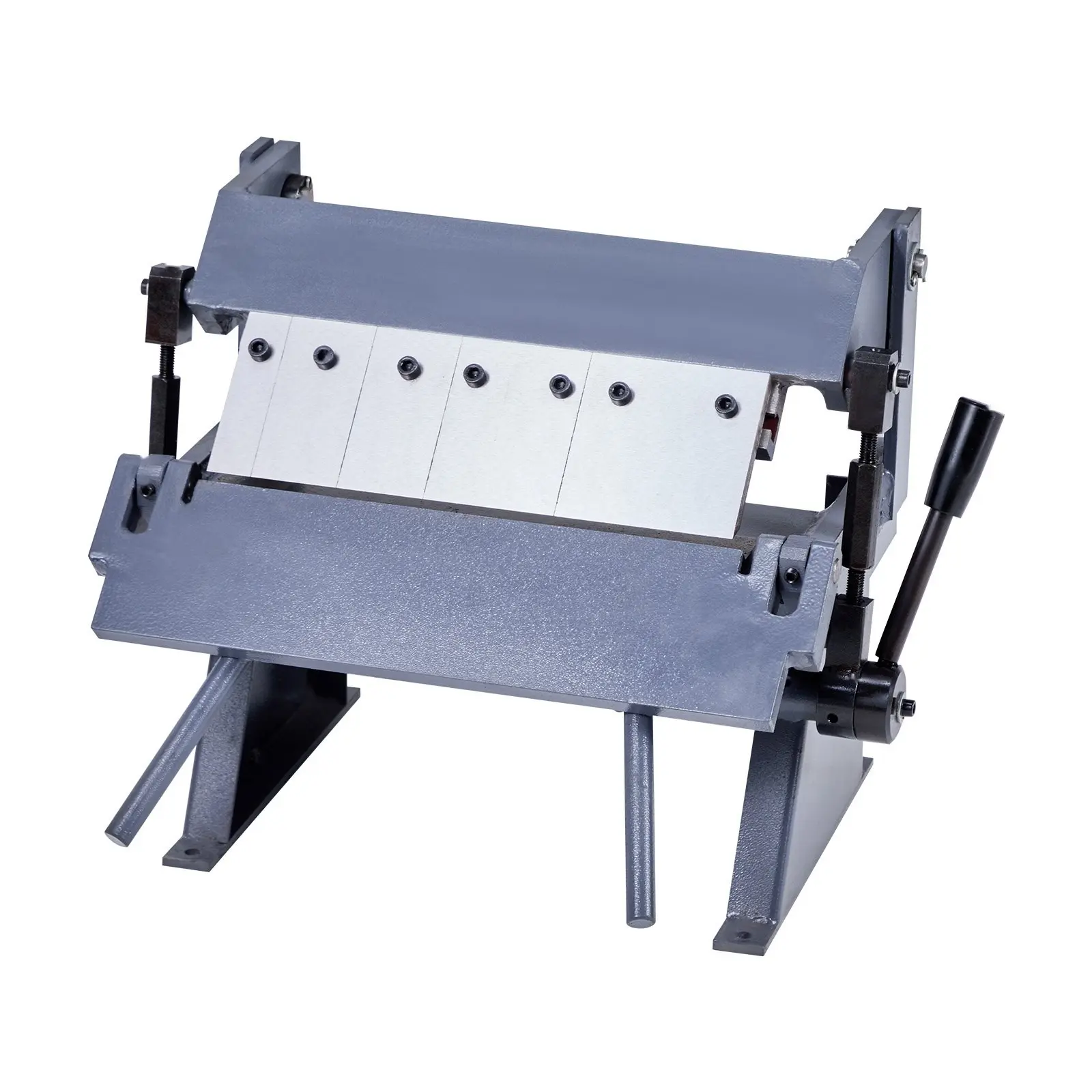 12 Inch Box and Pan Brake for Sheet Metal, Adjustable 0-135 Degree Bending Range, 20 Gauge Capacity, Manual Metal Brake Bender with Five-Finger Clamps, Precision Industrial Tool for Ductwork, Enclosures, and Prototyping