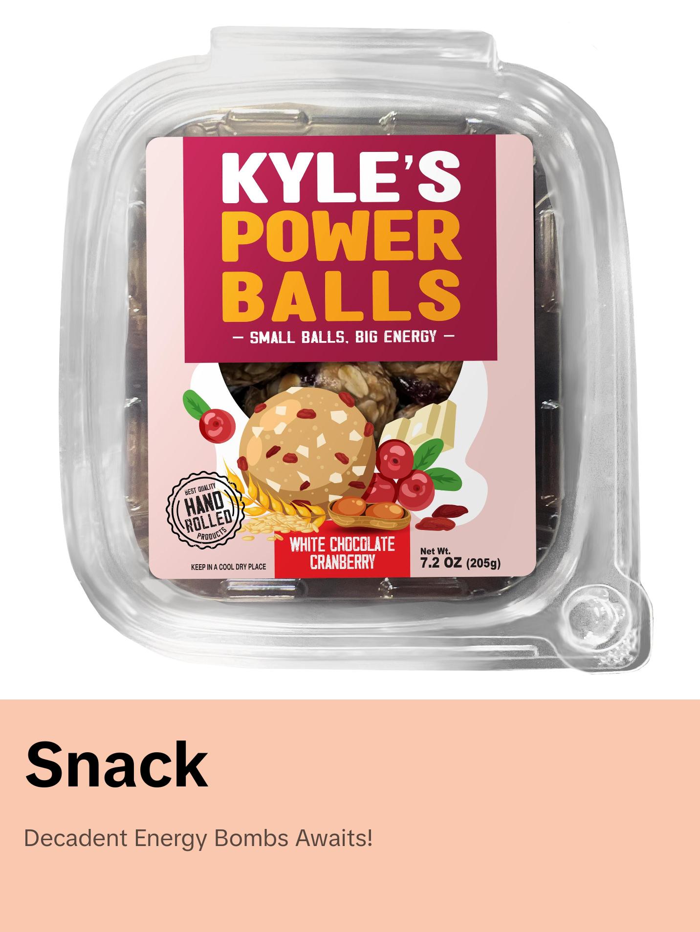 Kyle's Power Balls (White Chocolate Cranberry)