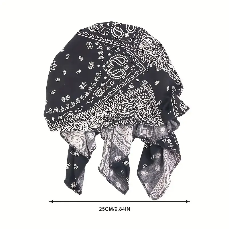 4-Pack Headscarf for Women, Comfortable Graphic Turban Skull Caps for Cancer Hair Loss, Versatile All Seasons Headwear Wrap, Cancer Hair Loss Scarf, Chemo Patients, 4 Pieces In One Pack