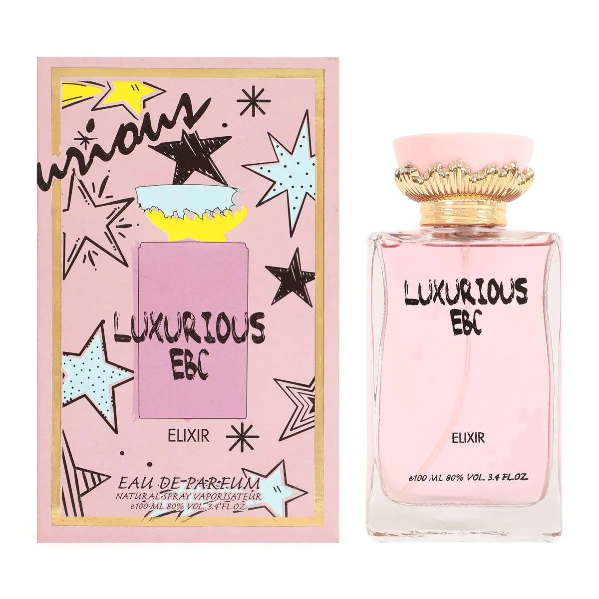 EBC Luxurious Elixir Eau De Parfum Natural Spray Vaporisateur 100ml 3.4fl.oz. Classic Fragrance for Everyday Use