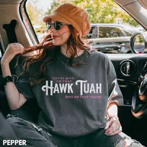 Comfort Colors Hawk Tuah Shirt, Spit On that thang Shirt, Funny Meme Shirt for Men and Women, Viral Hawk Tuah Girl T-shirt