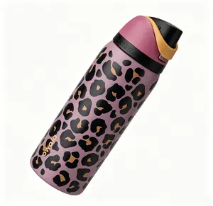 Owala 32oz One-Button Openable Sipping Cup - Stainless Steel with Sipping Tube - Cup for Keeping Hot/Cold Drinks Warm/Frozen, Outdoor Travel Cup, Leak-Proof Car Water Bottle