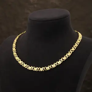 Classic XOXO Heart Necklace (Only Necklace) Minimalist Love Jewelry XO Love Link Chain Timeless Holiday Gifts