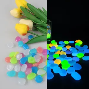 1000-2000pcs Glow in the Dark Pebbles, Resin Luminous Stones for Landscape, Garden Paths, Garden Accessories, Potted Plants, Parks, Aquarium Decor