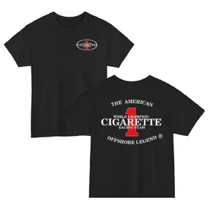 Cigarette Racing Team Shirt – Offshore Powerboat Graphic Tee, American Offshore Legend Boat Shirt, Men’s Tops