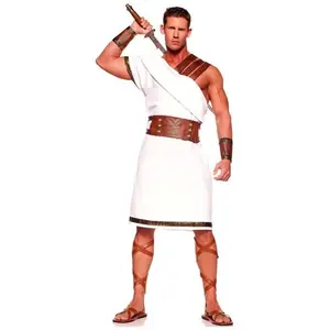 Halloween Roman Greek King Gladiator Costume Couple Costume Roman Hero Role-Playing Costume