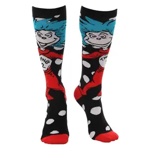 Thing 1 & Thing 2 Knee High Costume Socks
