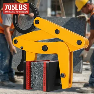 705 Lbs A-Shaped Granite Slab Lifting Clamp 0-2.6\" Alloy Steel Heavy Duty Stone Carrying Clamp Slab Lifter for Marble Granite Concrete Slabs