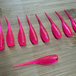 Lucki Baits Pink 2” Crappie baits 10 Pack
