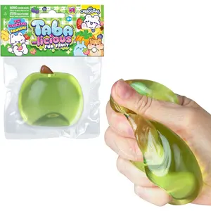ORB Tabalicious TABA Squishy Apple Fun Fruit Toy - Cute, Sticky Fruit TABA Squishies with Transparent Realistic Color - Squishy Stress Ball Toys - Kawaii Sensory Fidget Toys for Kids and Adults