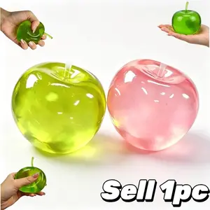 Apple Squishy Toys - Fruit Stress Relief Squishy Toy, Soft Flexible Apple Squishy Toy for Anxiety Relief, Cute Novelty Stress Relief Fruit, Rebounding Squishies