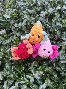 crochet axolotl - handmade