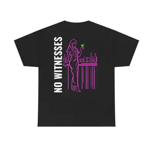 No Witnesses — Neon Fugitive Graphic Tee — Drop #06