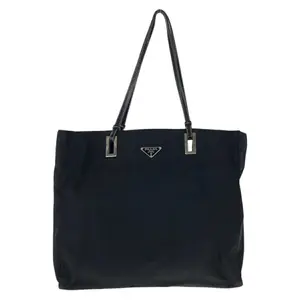 Pre-owned PRADA Nylon Shoulder Bags Tessuto Leather 2way Bag
