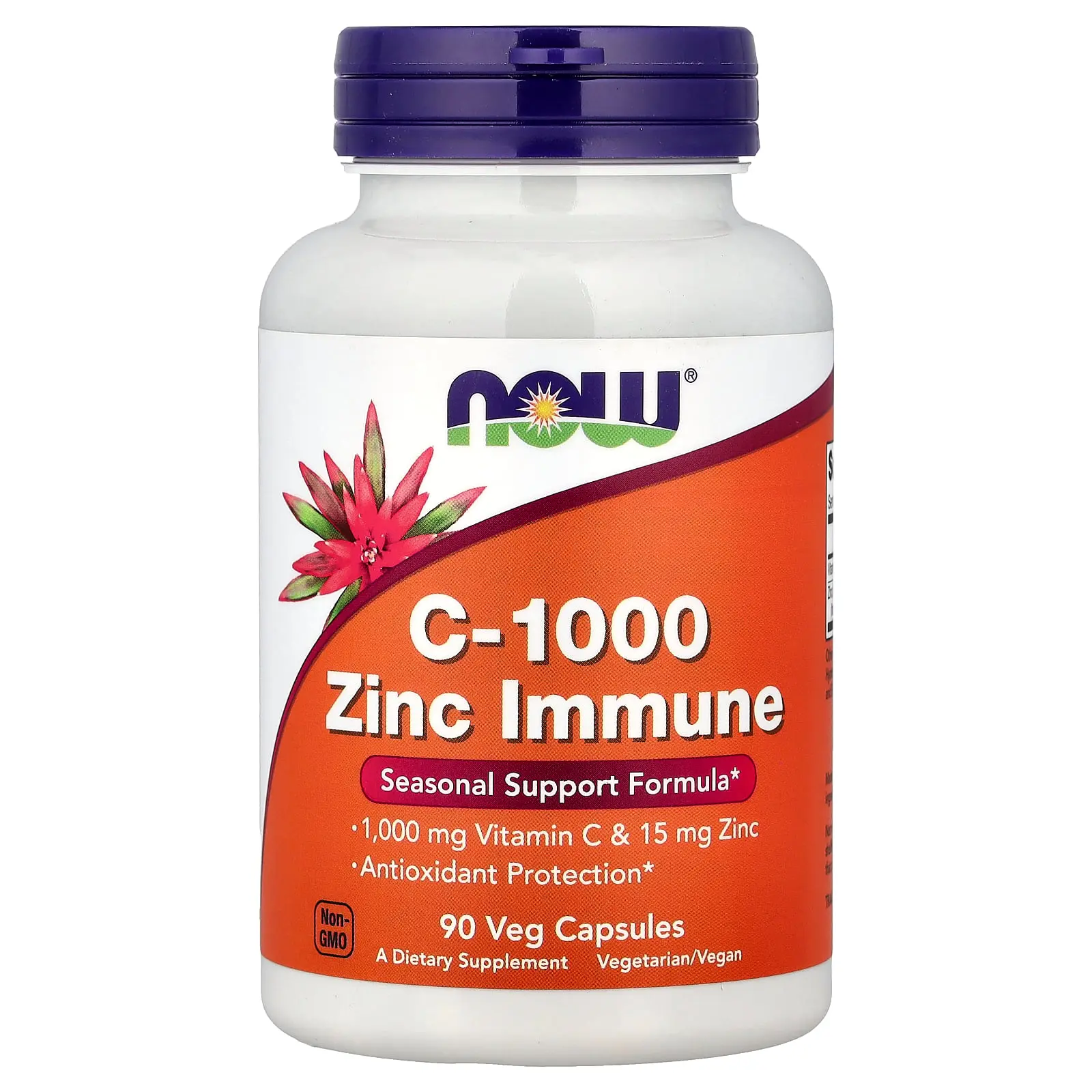 NOW Foods C-1000, Zinc Immune, 90 Veg Capsules