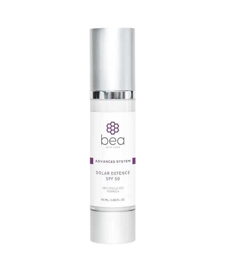 Bea Skin Care Advanced System Solar Defence Spf 50 Anti-Pollution Formula, No White Cast, 1.69 Fl Oz, Mineral Sunscreen, For Sensitive, Discoloured, Oil-prone, Hyperpigmented Skin Types