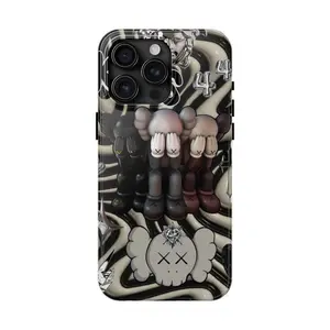 Aesthetic Kaws Color phone case, Trendy, Shockproof for iPhone 16
