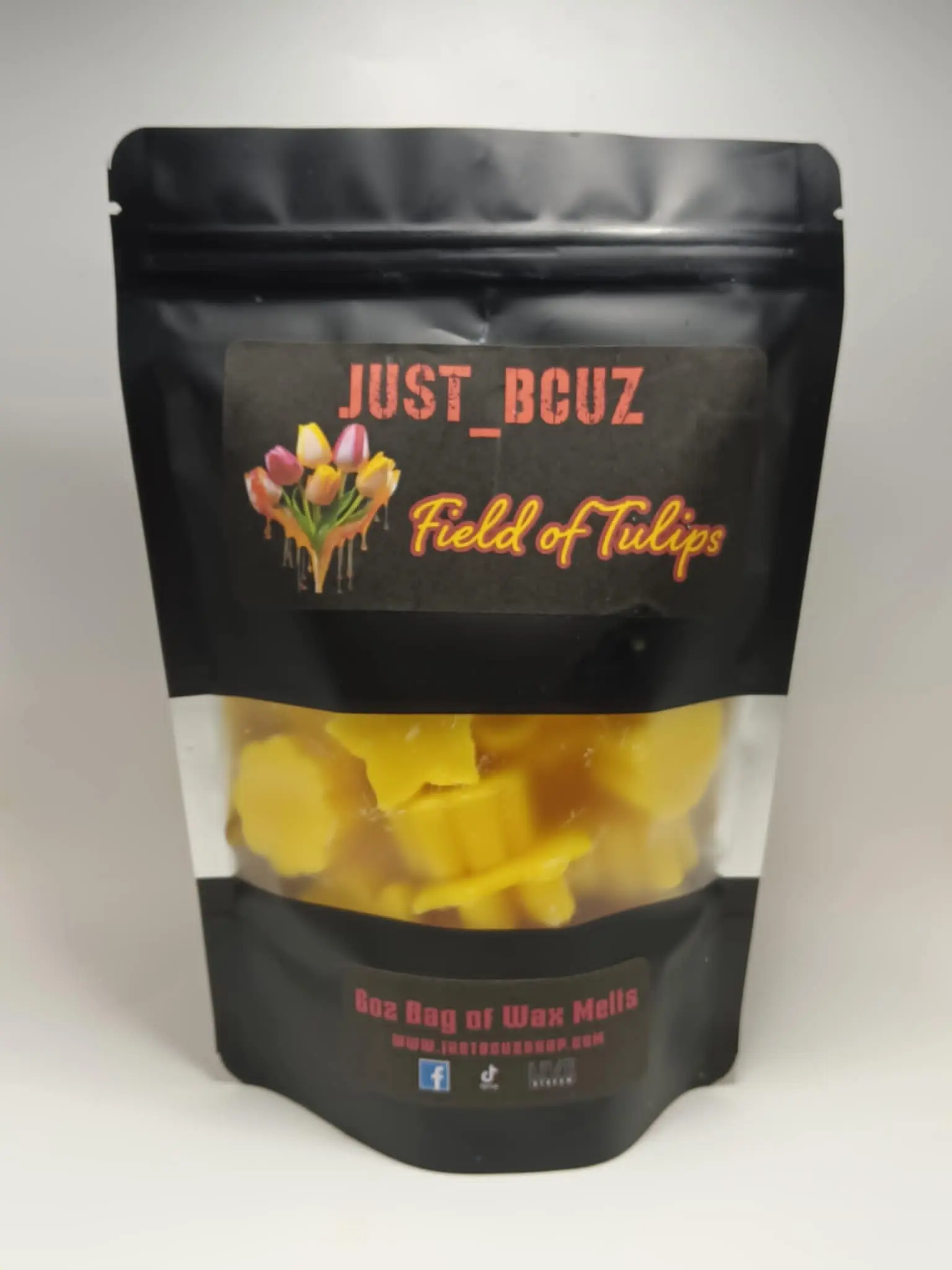 6oz Bag of Field of Tulips Fragranced Wax Melt Shape Tarts
