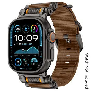 Nylon Sport Band for Apple Watch Ultra 3/2/1 -Military-Grade Durable & Sweatproof withStainless Steel Connector- Fits Series 11-3/SE(42mm/44mm/45mm/46mm/49mm) -  (Watch Not Included)