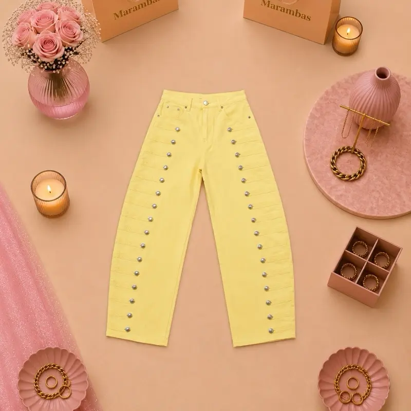 Napoleon yellow denim jeans