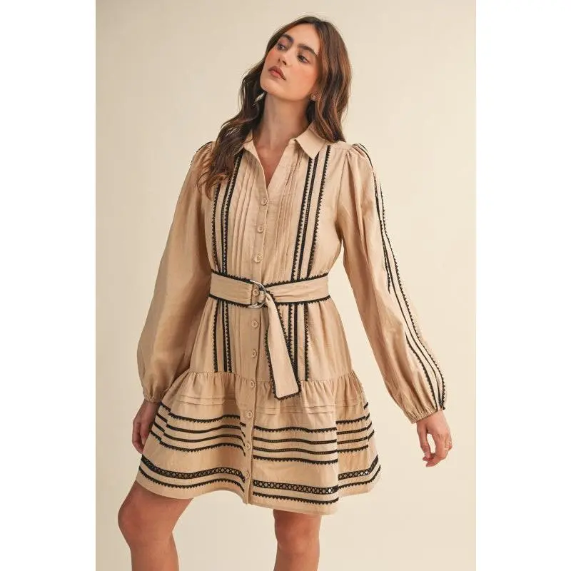 The Camila dress- Tan