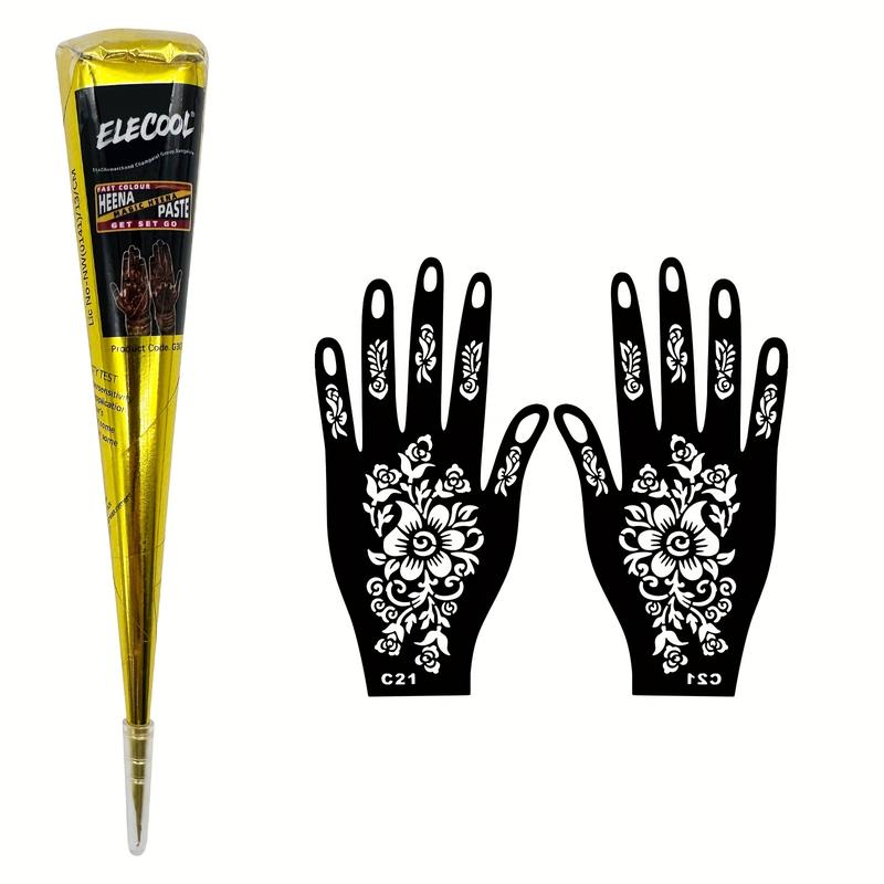 Temporary Tattoo Cream Fruit Scented Semi-Permanent Tattoo Cream Includes Designs Suitable for Beginners Waterproof and Sweatproof, Essential for Events, Fun Designs, Decorative Tattoos, Waterproof Tattoo Stickers.