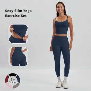 Tenwolf Women Fitness Set 2PCS Padded Sports Bra Tank Top With High Waisted Leggings Gym Workout Yoga Set girl tracksuit pink