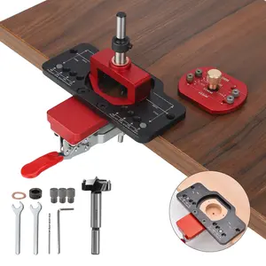 35mm New Hole Puncher Hinge Boring Dowel Locking Hinge Jig Drilling Jig Drill Guide Locator for Installation Tools Hole Opener