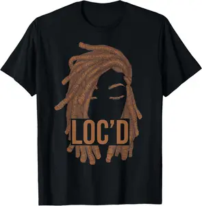 Cotton(pure) Dreadlocks Black Women LOC'd Melanin Afro Dreads Lover T-Shirt
