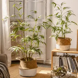 Artificial Bamboo Leaves in Pot