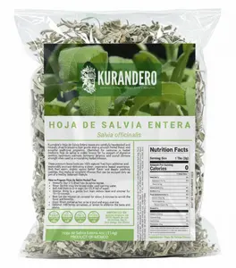 KURANDERO Sage Leaf Tea 4oz (113gr)– 100% Natural Whole Hojas de Salvia Herbal Aromatic Tea | Caffeine-Free, Non-GMO, Earthy & Soothing, Single Pack