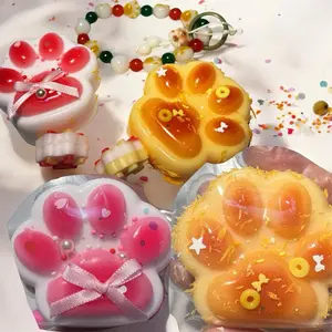 5pcs Taba Squishy Cat Paws Squeeze Toys for Stress Relief-Unique Gift for Kids and Adults, Taba Squishy Squeeze Toys Slow Rebound Toy, Hamster Cat Claw Pinch Toy