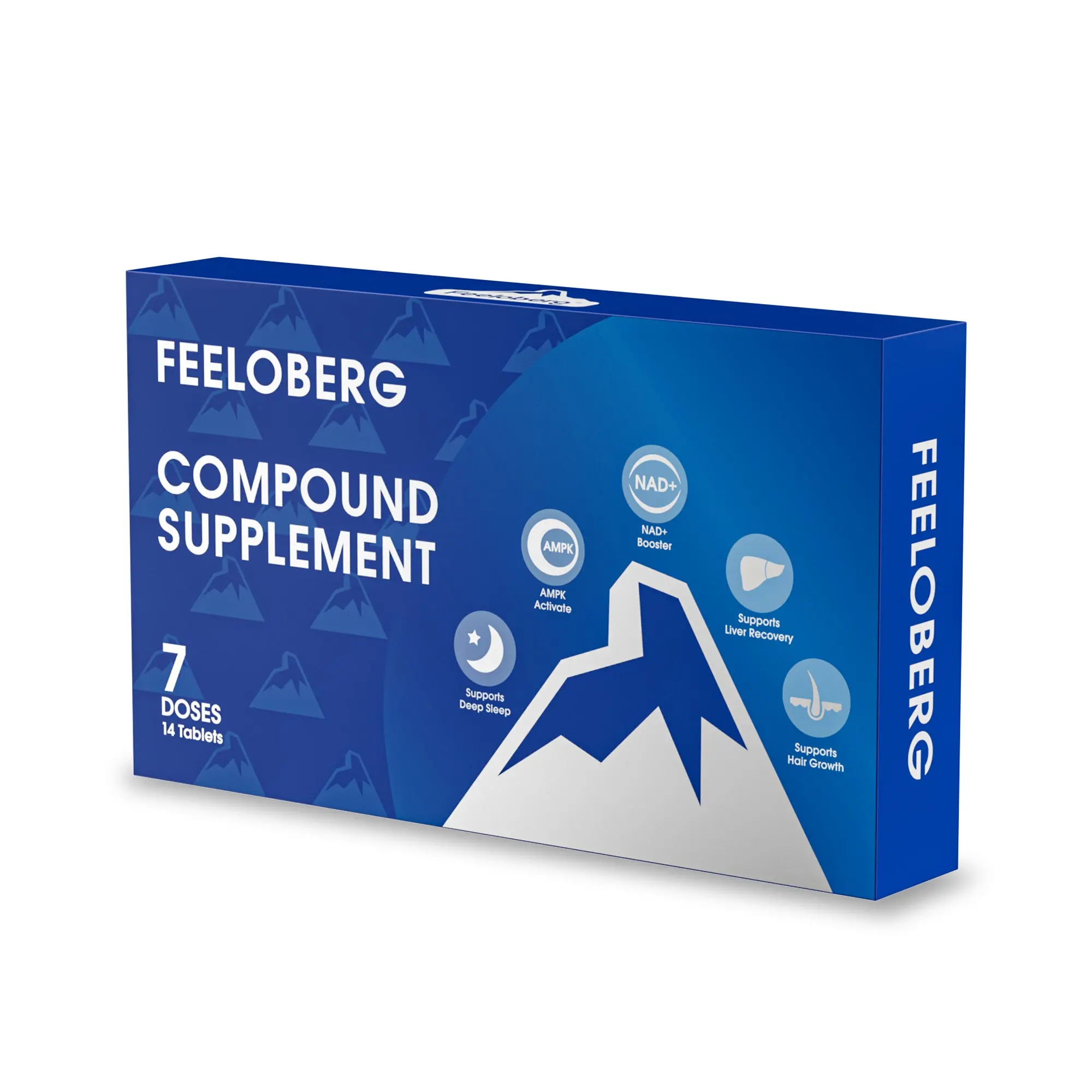 D.Feeloberg Compound Dietary Supplement | Premium USA Made Daily Wellness Formula | with NAD+ & AMPK Ingredients | for Normal Circadian Rhythm Support, Gentle Daily Calm & Overall Body Wellbeing