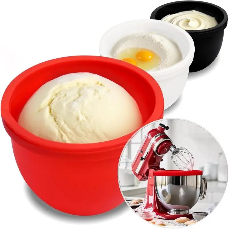 1pc Mixaid Silicone Liners for Kitchenaid Tilt-Head 5 Qt Stand Mixers, Household Replacement Parts Mixer Accessories, Dishwasher Safe, Mixing Bowl Inserts