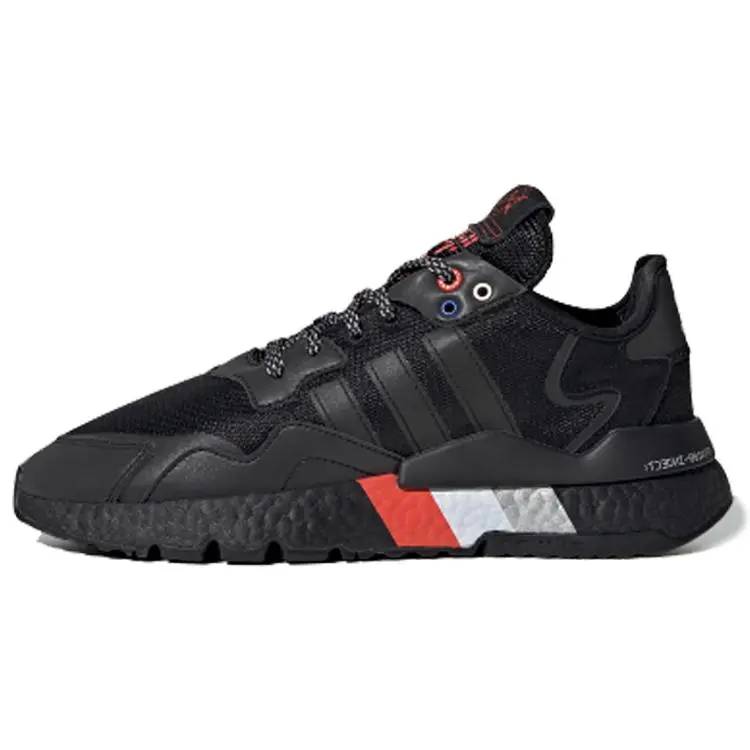 Adidas Nite Jogger Black Metallic' Comfort Lightweight Low Top Sneakers Unisex FV3788