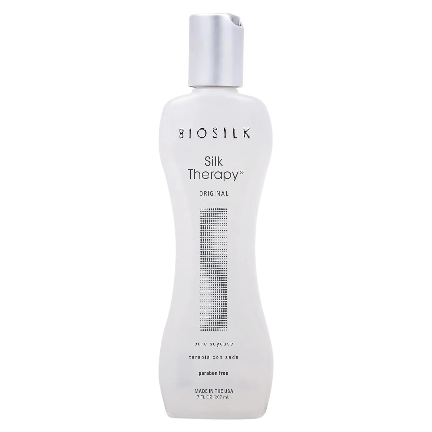 BioSilk Silk Therapy Original Reconstructing Leave-In Hair Treatment - Adds Shine, Smooths, Prevents Split Ends, 7 Oz (Sulfate-, Paraben-, Cruelty-Free)