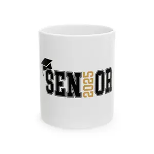 Graduating Senior 2025 Ceramic Mug - Perfect Gift for Graduates Coffee Drinkware Stylish Tea